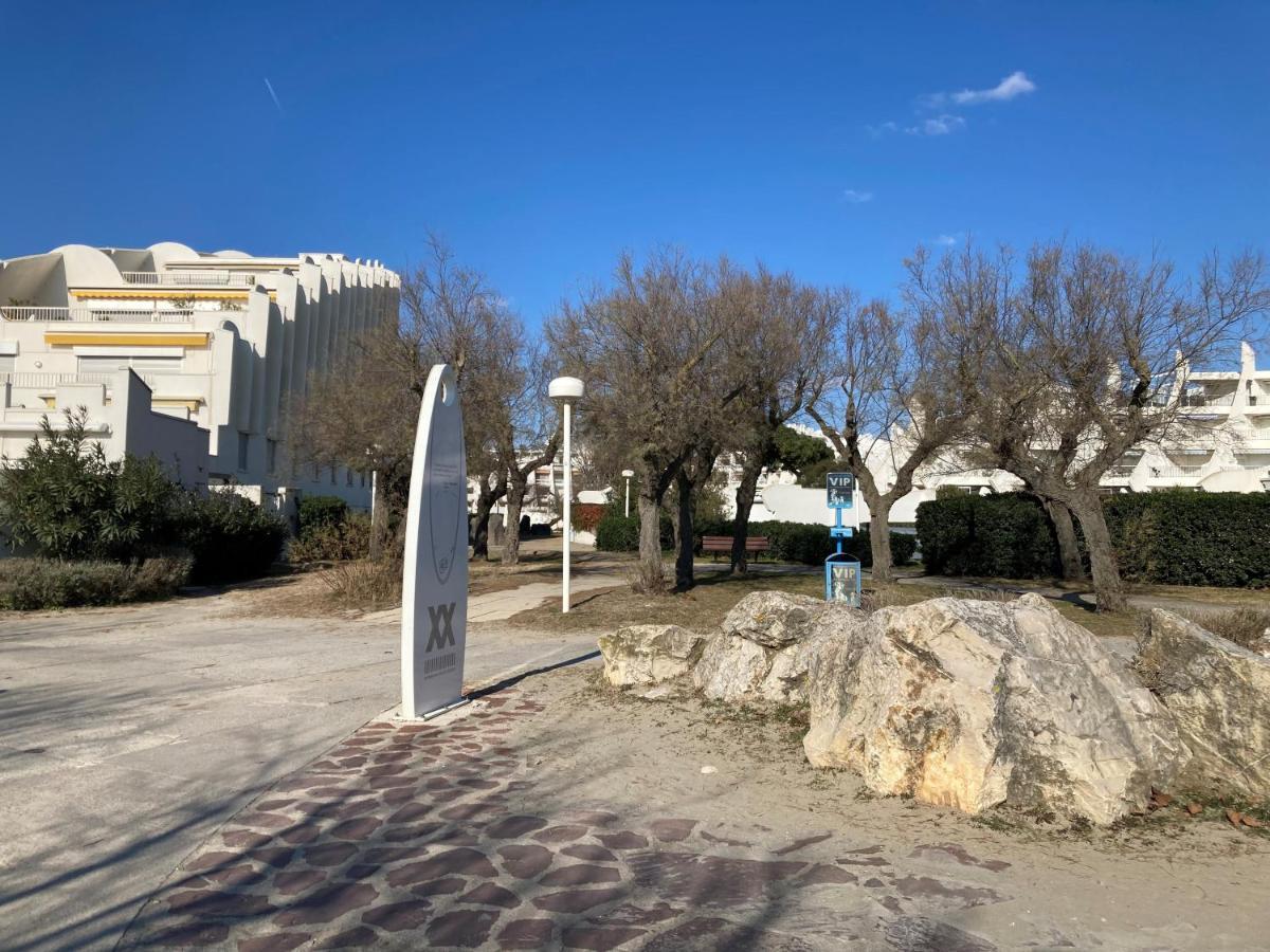 Ancre Bleue***, 1Ere Ligne Plage, Piscine, Clim. La Grande Motte Exteriör bild